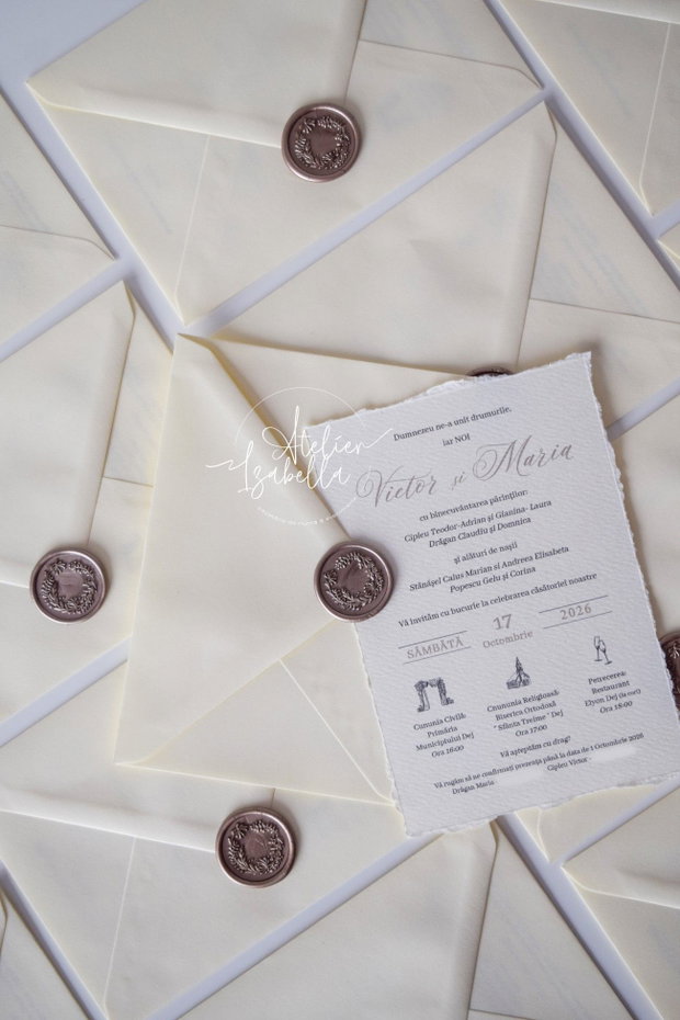 Invitație Nuntă Ivory