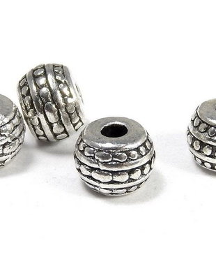 Distantier metalic, argintiu antichizat, 7x5 mm