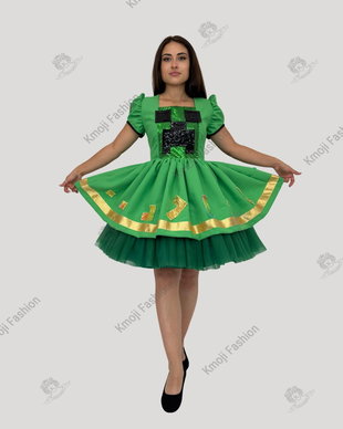 Rochie Minecraft Creeper-Girl Adult