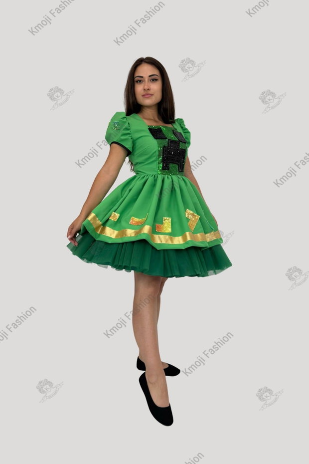 Rochie Minecraft Creeper-Girl Adult