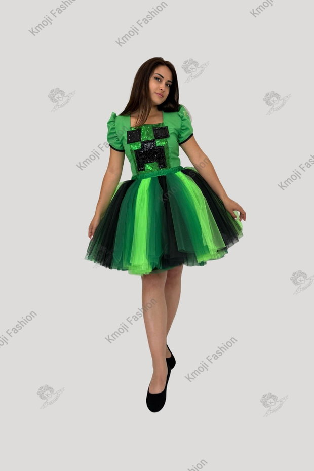 Costum Minecraft Creeper-Girl Model 2 Adult