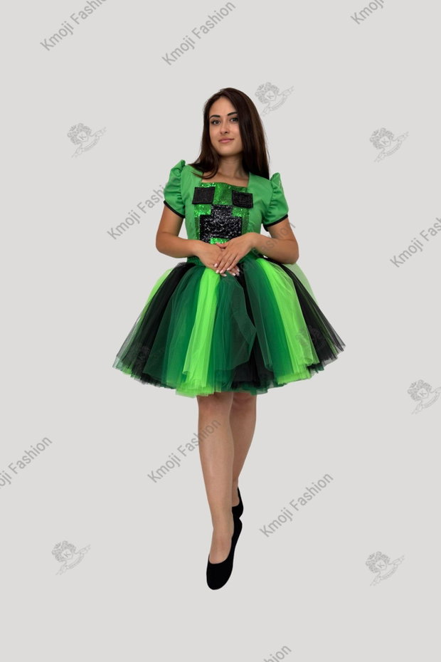 Costum Minecraft Creeper-Girl Model 2 Adult