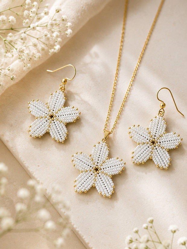 Set ,,Flori albe,,