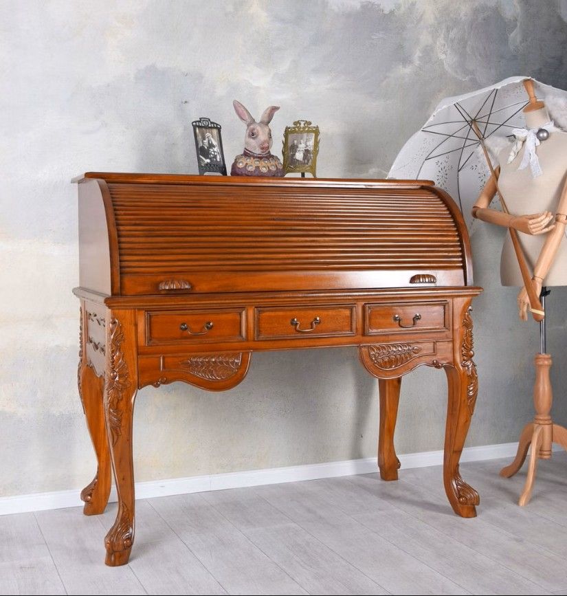 Secretaire Art Nouveau din lemn mahon