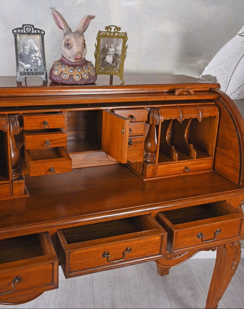 Secretaire Art Nouveau din lemn mahon