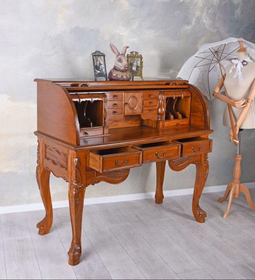 Secretaire Art Nouveau din lemn mahon
