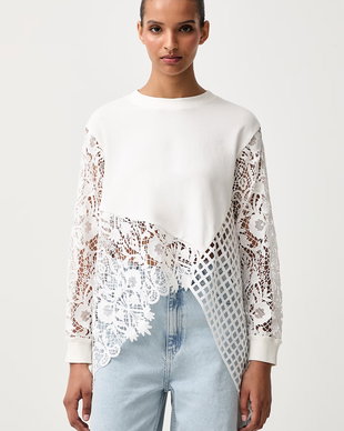 AllSaints bluză pentru femei din bumbac cu elastan MALORIE LS TOP