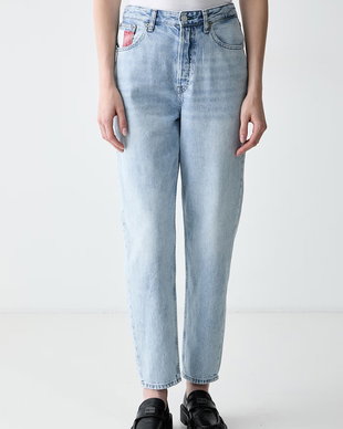 Tommy Jeans blugi mom fit pentru femei