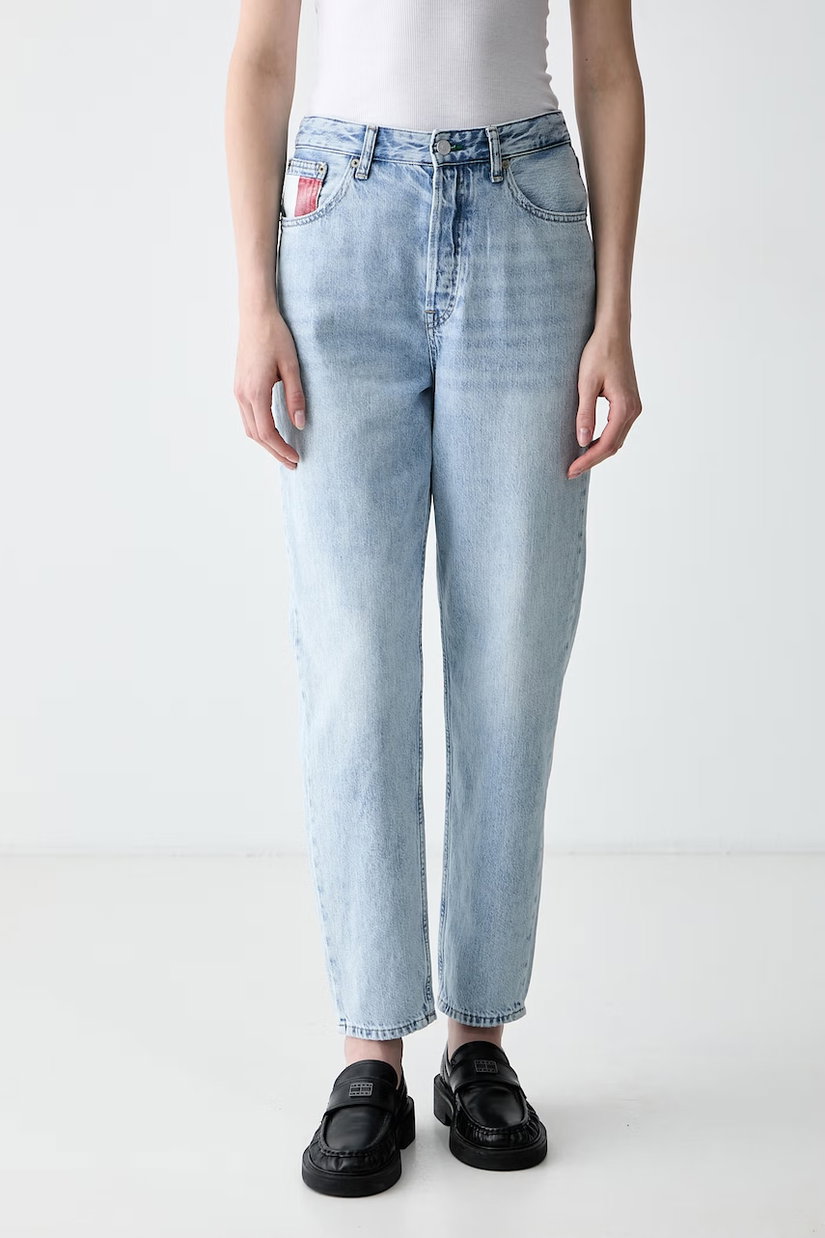 Tommy Jeans blugi mom fit pentru femei
