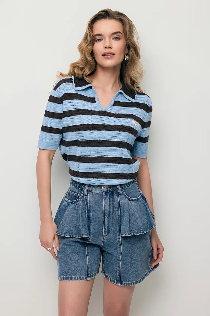 BIZUU pantaloni scurți pentru femei din denim