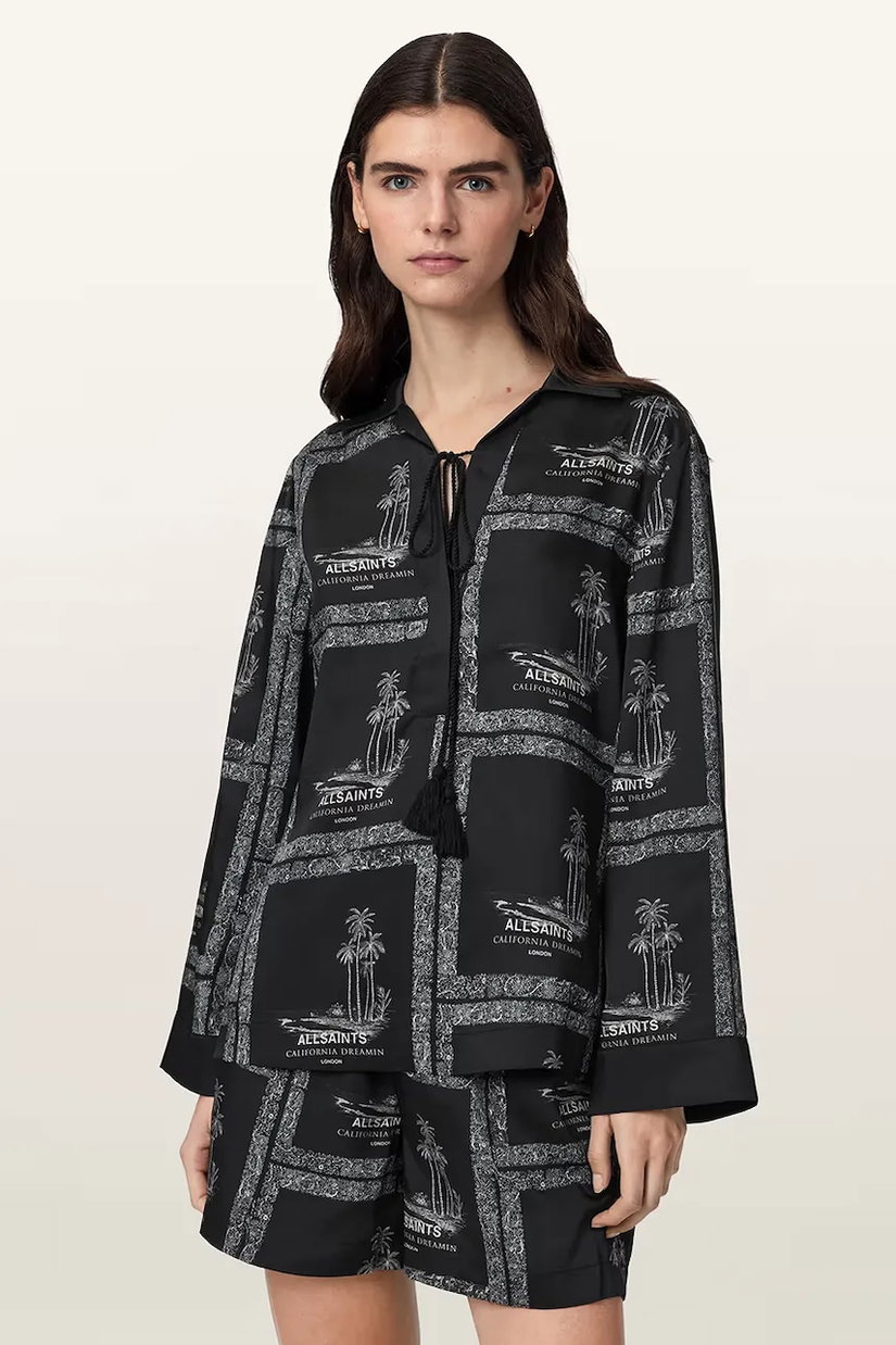 AllSaints bluză tip cămașă pentru femei LETTIE