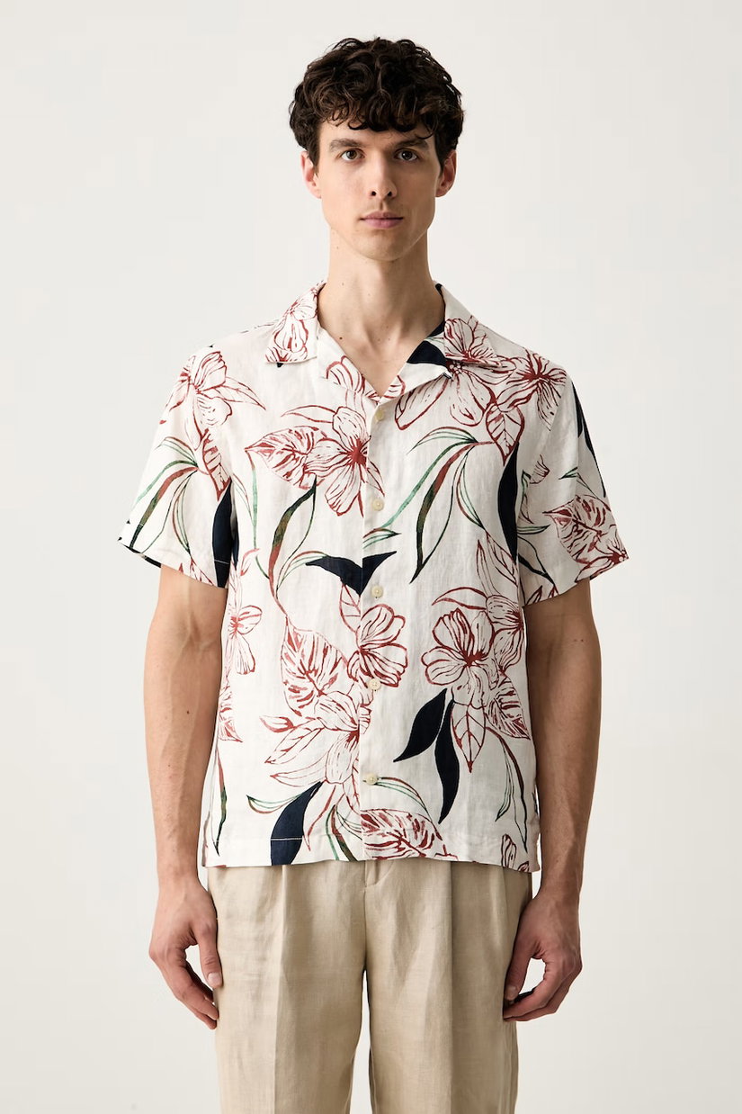 Tommy Hilfiger cămașă pentru bărbați din in