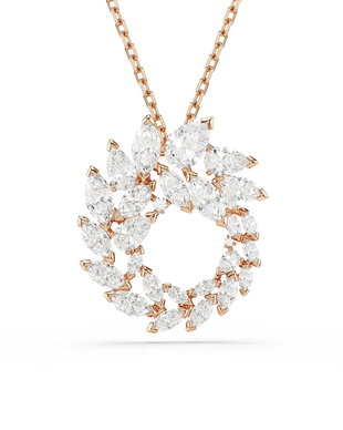 Swarovski lănțișor pentru femei placat cu aur zirconiu cubic MESMERA