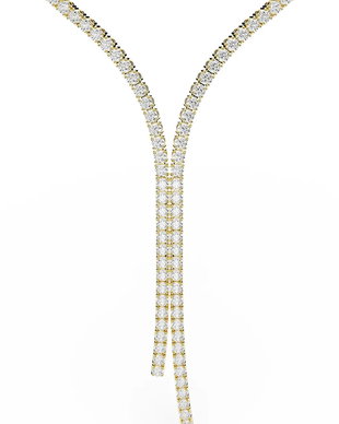 Swarovski lănțișor pentru femei placat cu aur zirconiu cubic MATRIX