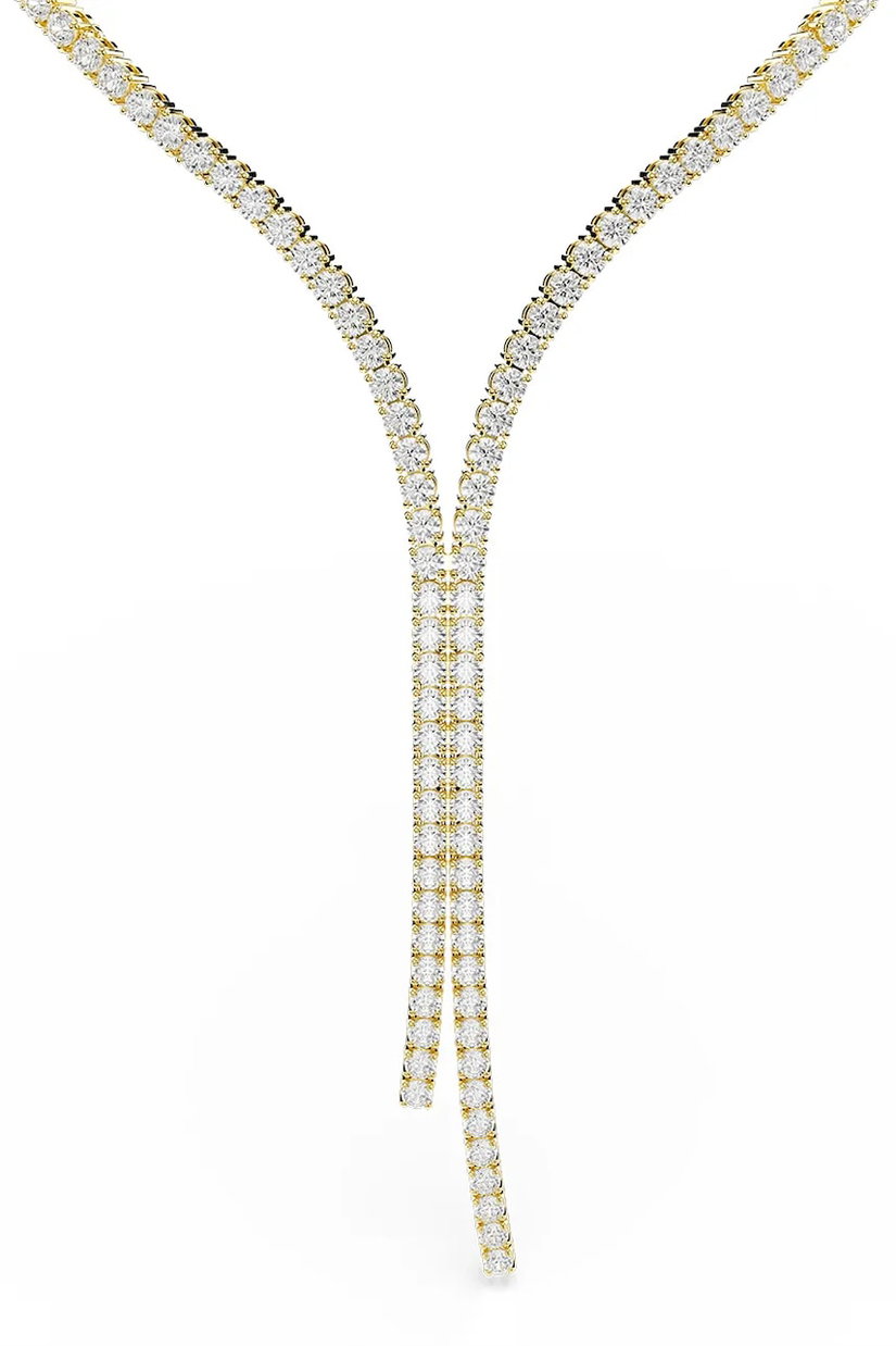 Swarovski lănțișor pentru femei placat cu aur zirconiu cubic MATRIX