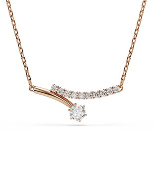 Swarovski lănțișor pentru femei placat cu aur zirconiu cubic MATRIX