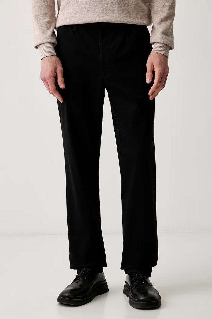 Calvin Klein pantaloni chinos pentru bărbați din bumbac cu elastan