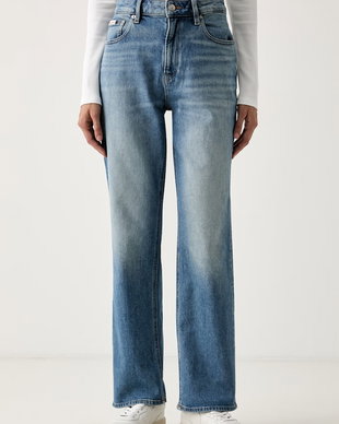 Calvin Klein Jeans blugi straight pentru femei
