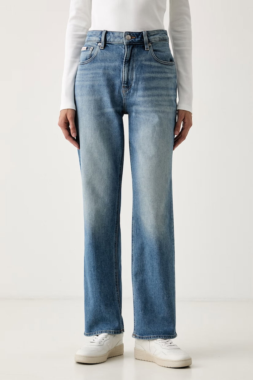 Calvin Klein Jeans blugi straight pentru femei