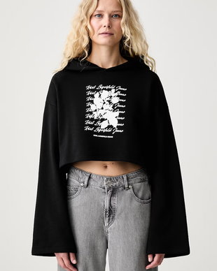 Karl Lagerfeld Jeans hanorac cu glugă pentru femei din bumbac
