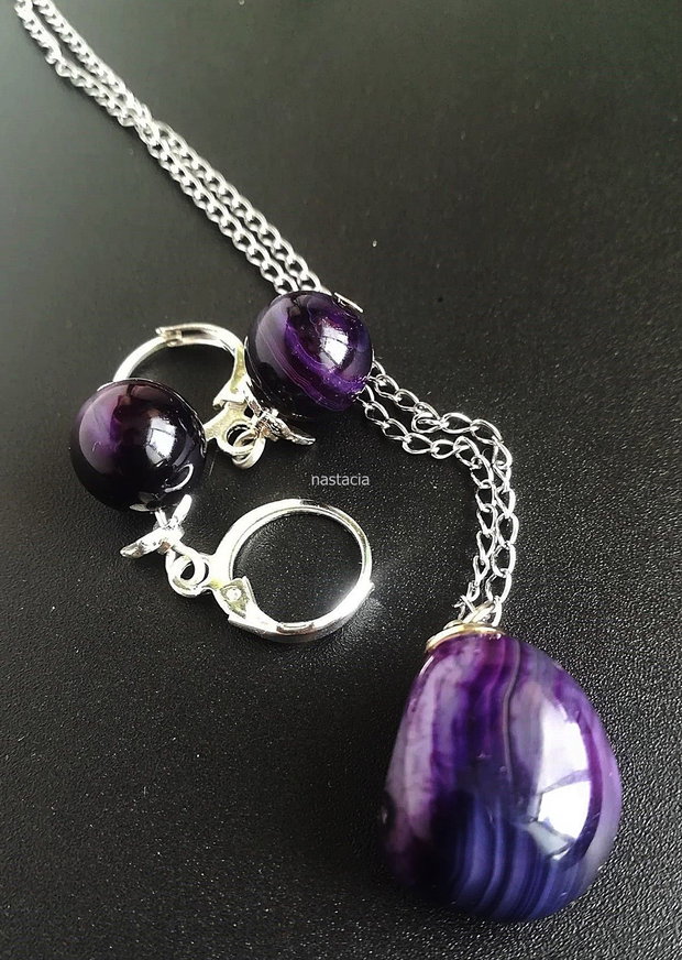 set agate mov argintat