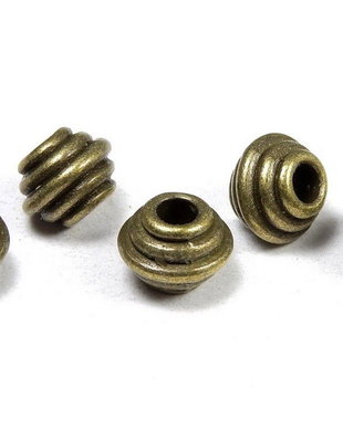 Distantier metalic, bronz, 5x6.5 mm