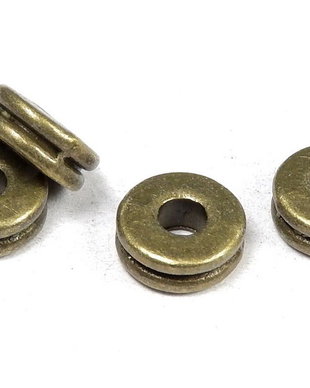 Distantier metalic, bronz, 5x4 mm