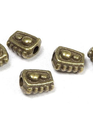 Distantier metalic, bronz, 6x5 mm