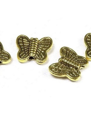 Margele din metal, auriu antichizat, 8x10 mm