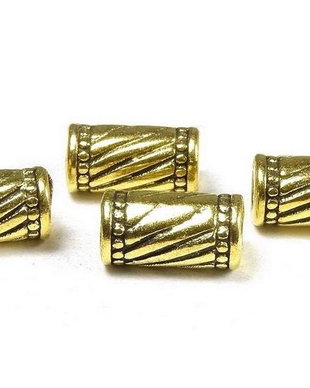 Margele din metal, auriu antichizat, 11x6.5 mm