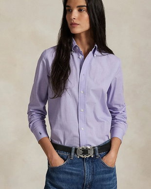 Polo Ralph Lauren cămașă pentru femei din bumbac cu elastan