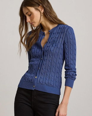 Lauren Ralph Lauren cardigan pentru femei, cu bumbac