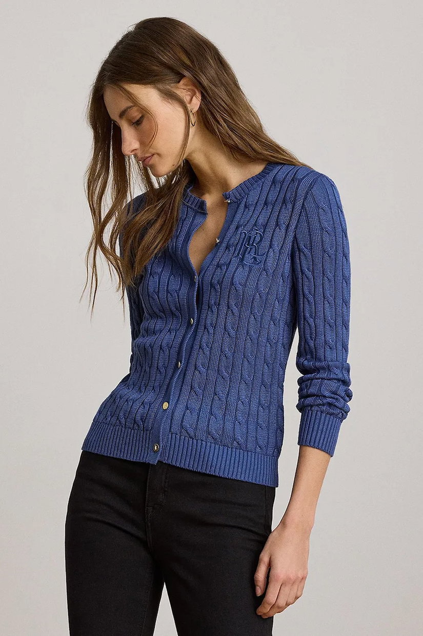 Lauren Ralph Lauren cardigan pentru femei, cu bumbac