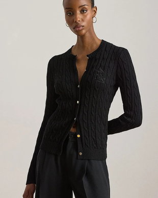 Lauren Ralph Lauren cardigan pentru femei, cu bumbac