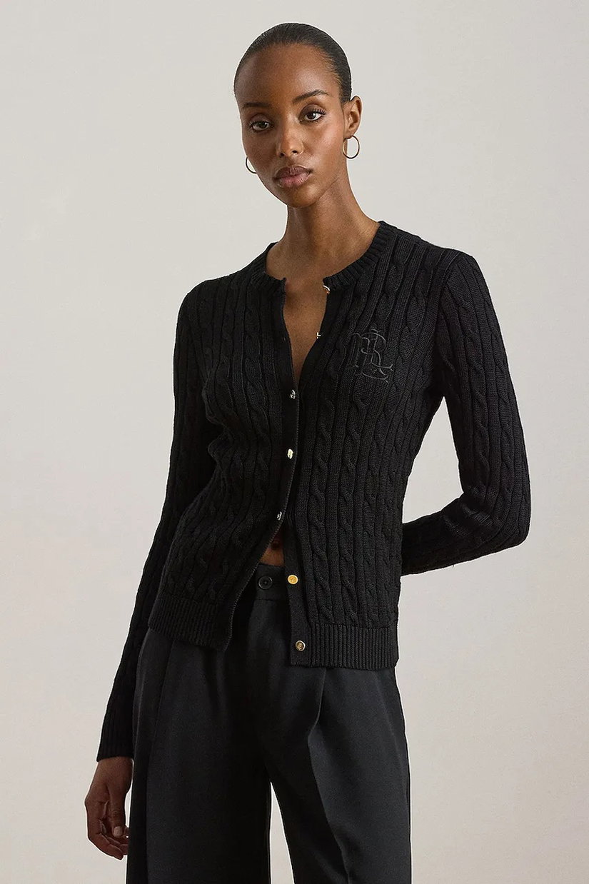 Lauren Ralph Lauren cardigan pentru femei, cu bumbac