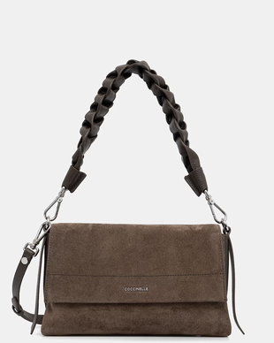 Coccinelle geantă crossbody pentru femei din piele întoarsă