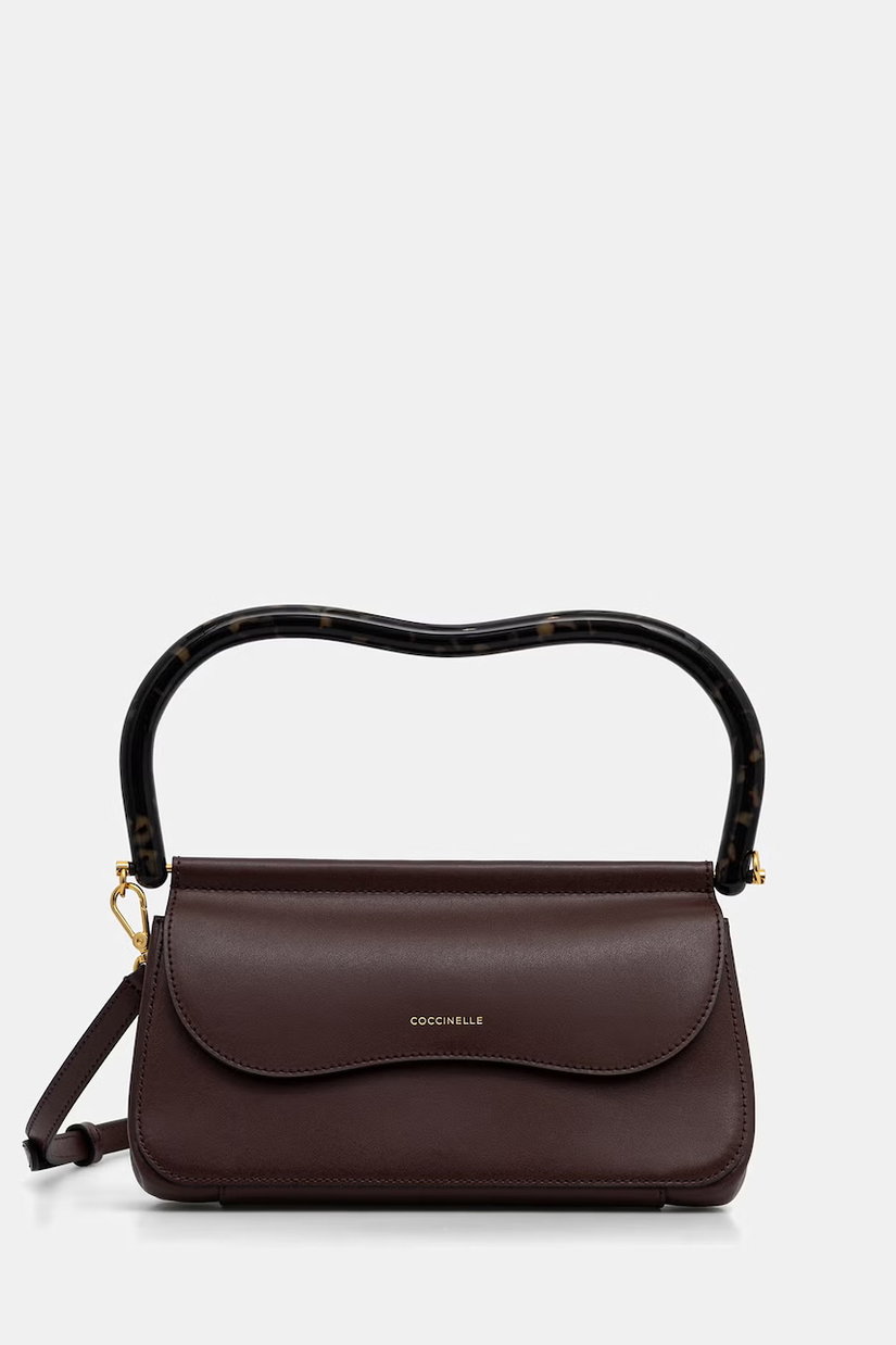 Coccinelle geantă crossbody pentru femei din piele