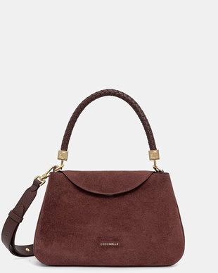 Coccinelle geantă crossbody pentru femei din piele întoarsă