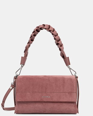 Coccinelle geantă crossbody pentru femei din piele întoarsă