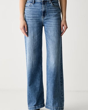 Guess blugi wide leg pentru femei BELLAGIO