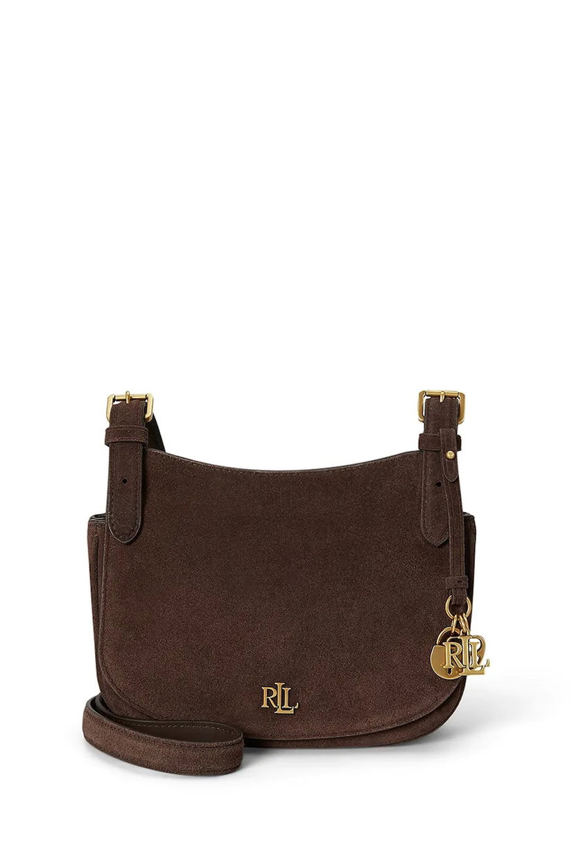 Lauren Ralph Lauren geantă crossbody pentru femei din piele întoarsă