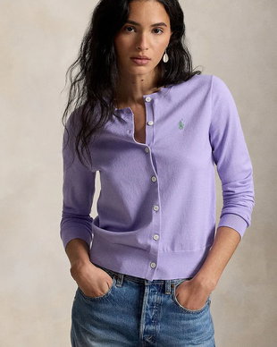 Polo Ralph Lauren cardigan pentru femei cu bumbac