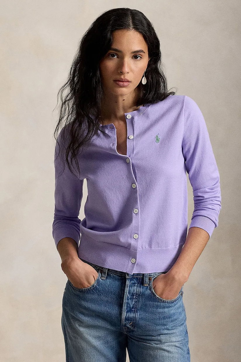 Polo Ralph Lauren cardigan pentru femei cu bumbac