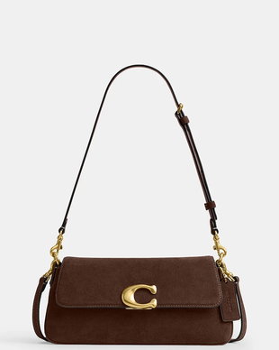 Coach geantă crossbody pentru femei, din piele întoarsă Suade Jet Shoulder Bag