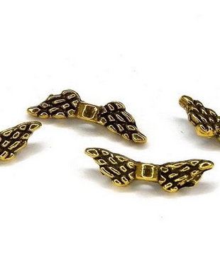 Margele din metal, auriu antichizat, 8x6 mm