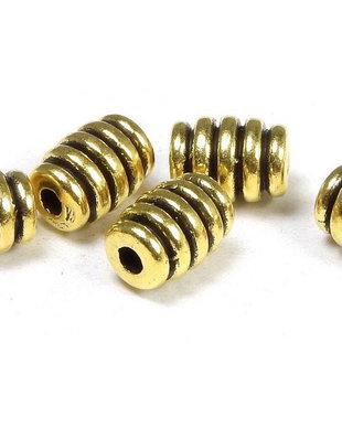 Margele din metal, auriu antichizat, 7x5 mm