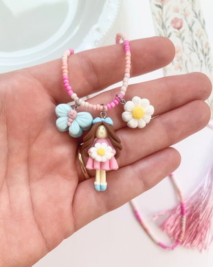Colier Fetita cu fluture