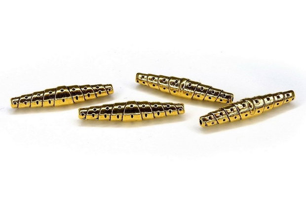 Margele din metal, auriu antichizat, 25x5 mm