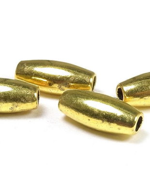 Margele din metal, auriu antichizat, 17x8 mm