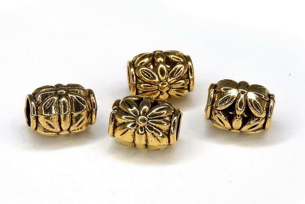 Margele din metal, auriu antichizat, 11x10 mm